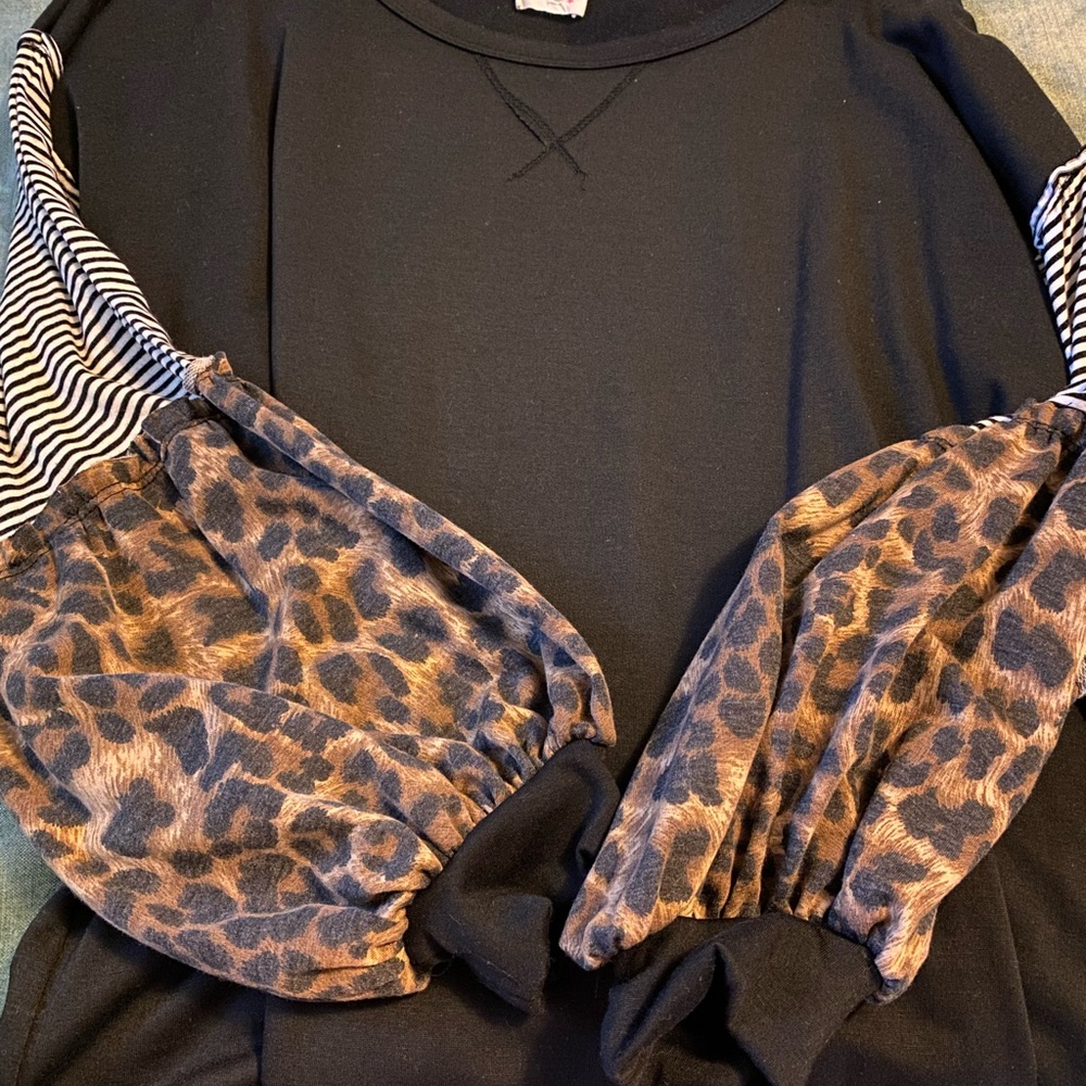 Leopard & Striped Tunic